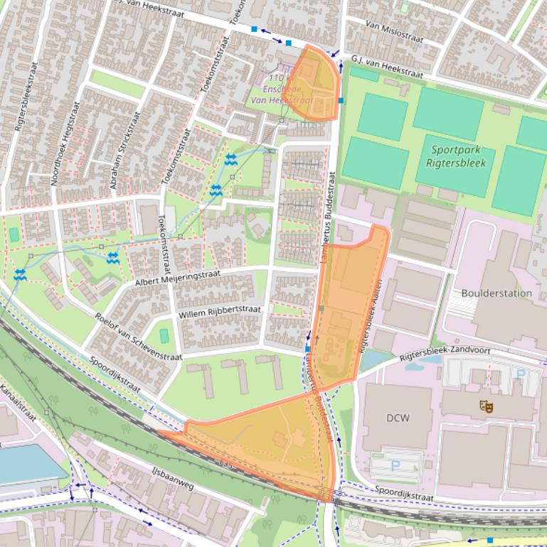 Kaart van postcodegebied 7521SB.