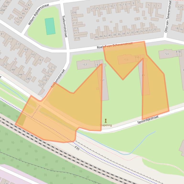 Kaart van postcodegebied 7521SG.