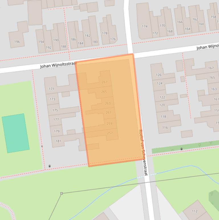 Kaart van postcodegebied 7521SL.