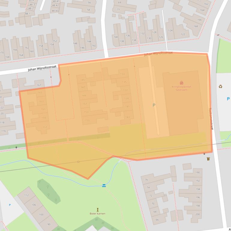 Kaart van postcodegebied 7521SR.