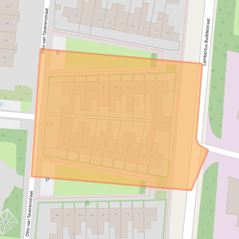 Kaart van postcodegebied 7521TB.
