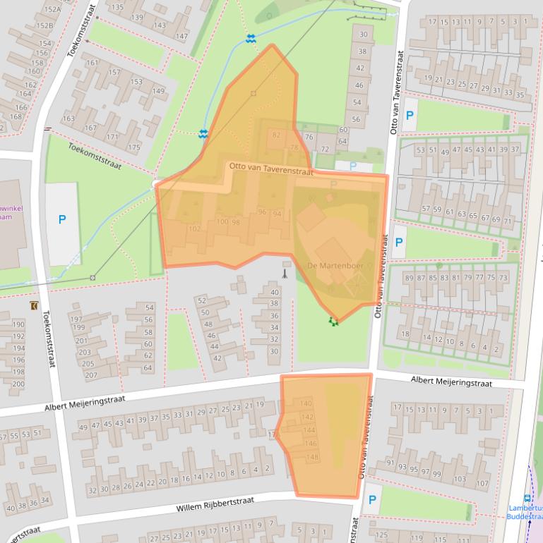 Kaart van postcodegebied 7521TH.