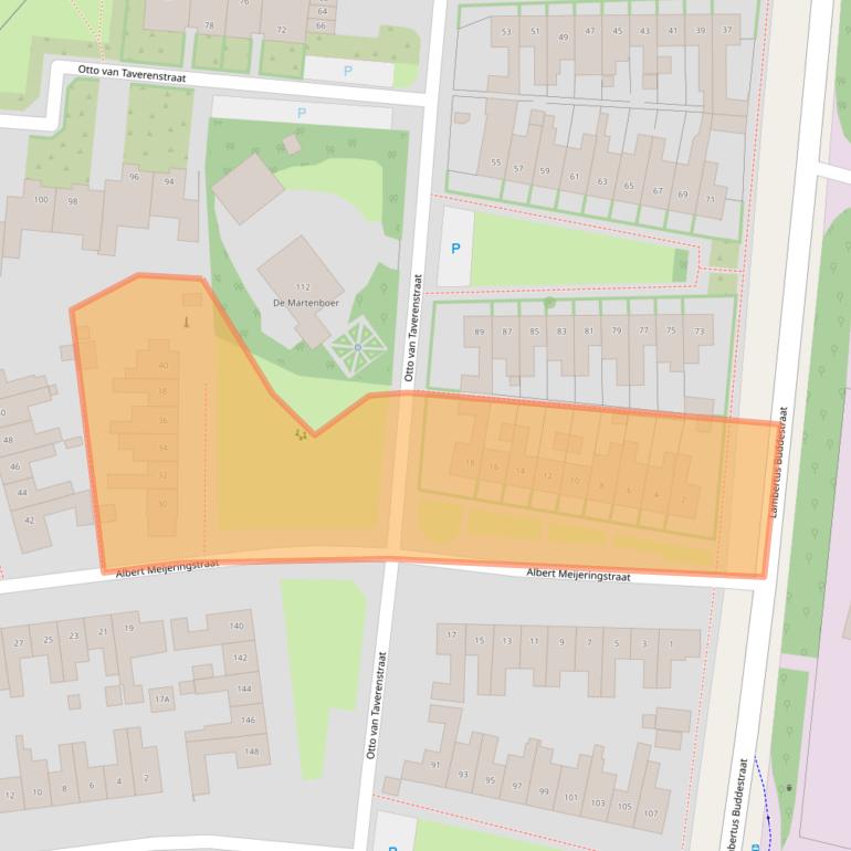 Kaart van postcodegebied 7521TL.