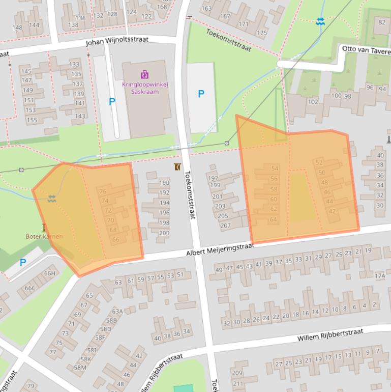 Kaart van postcodegebied 7521TM.