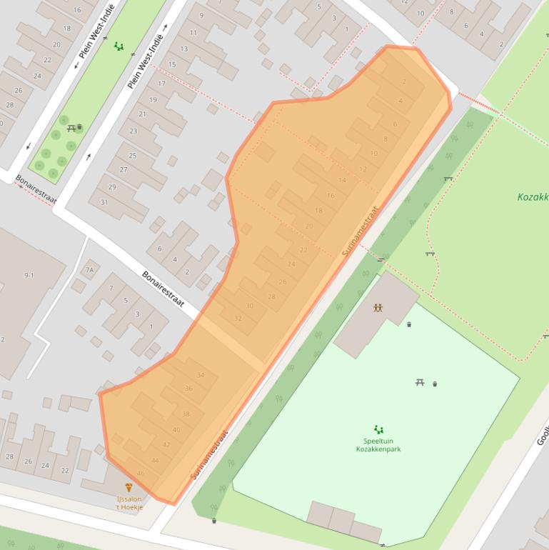 Kaart van postcodegebied 7521VA.