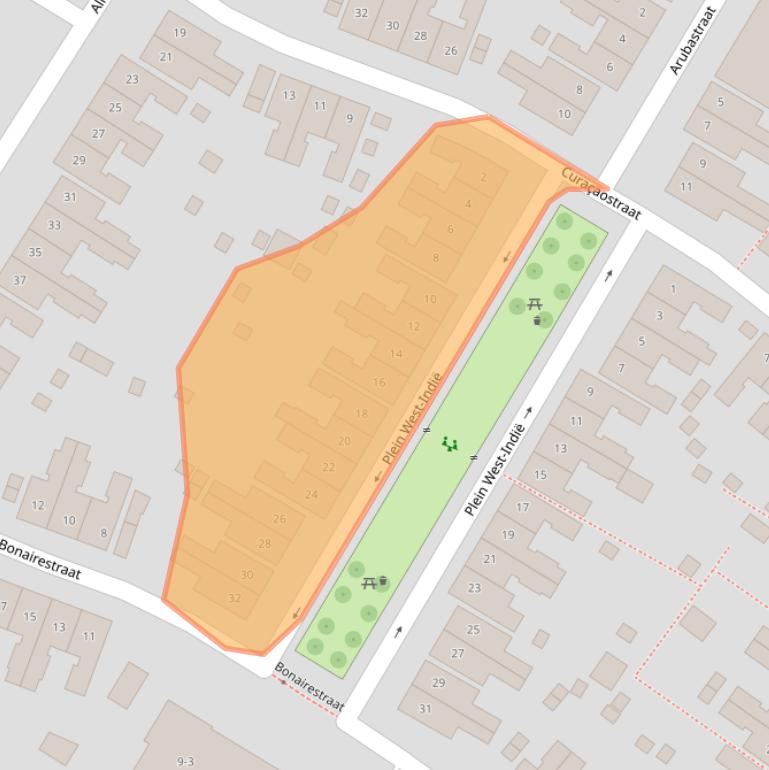 Kaart van postcodegebied 7521VE.