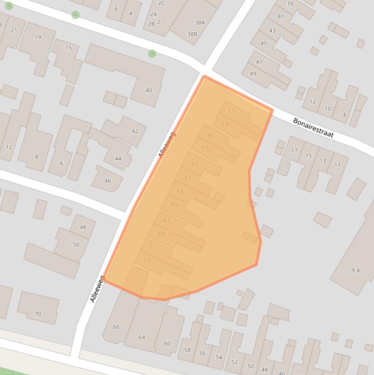 Kaart van postcodegebied 7521VJ.