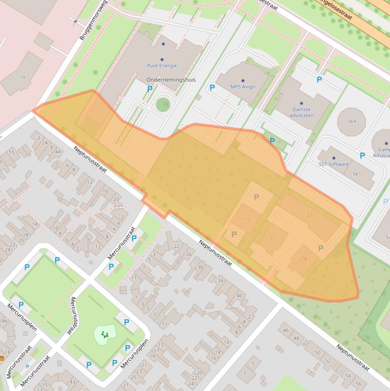 Kaart van postcodegebied 7521WC.