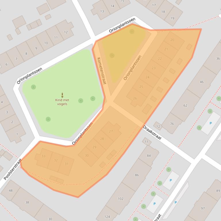 Kaart van postcodegebied 7521XB.