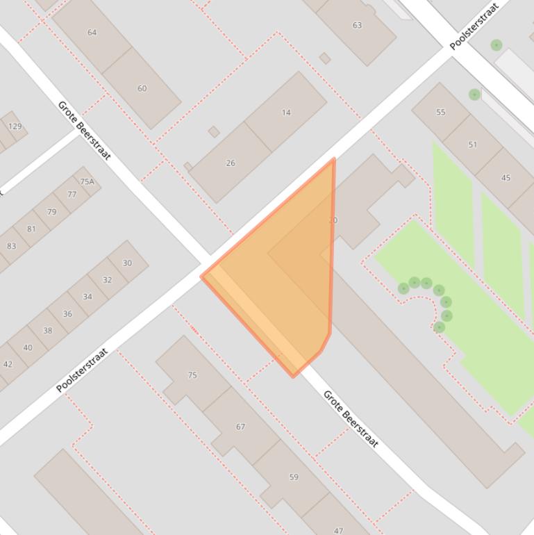 Kaart van postcodegebied 7521XE.