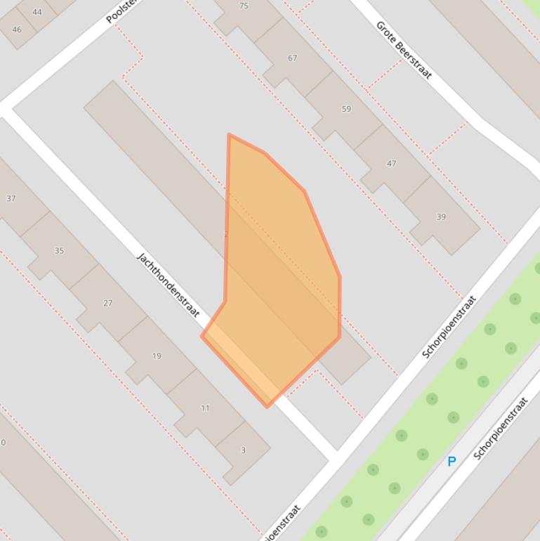 Kaart van postcodegebied 7521XP.