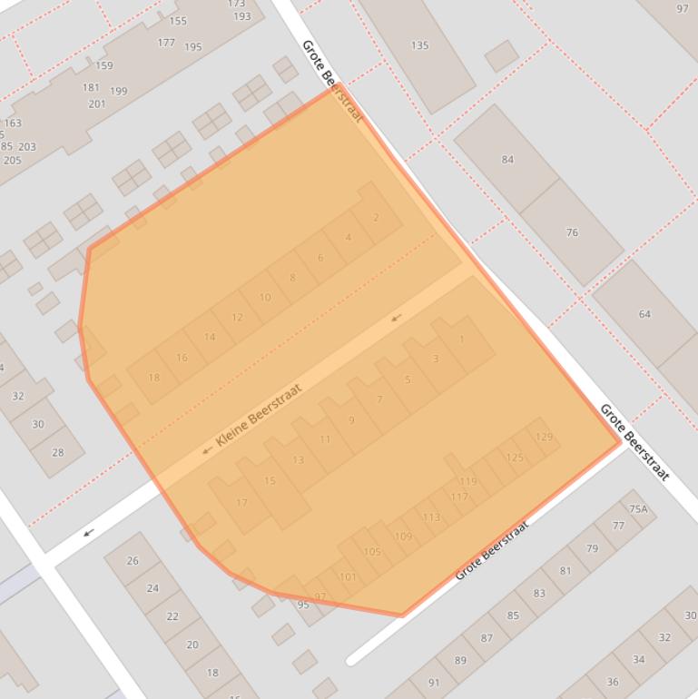 Kaart van postcodegebied 7521XT.