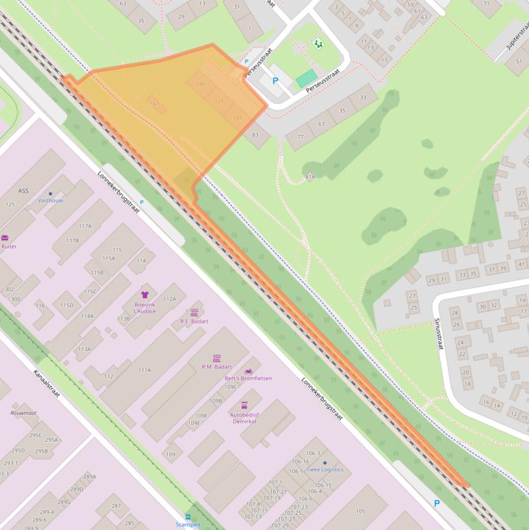 Kaart van postcodegebied 7521ZC.