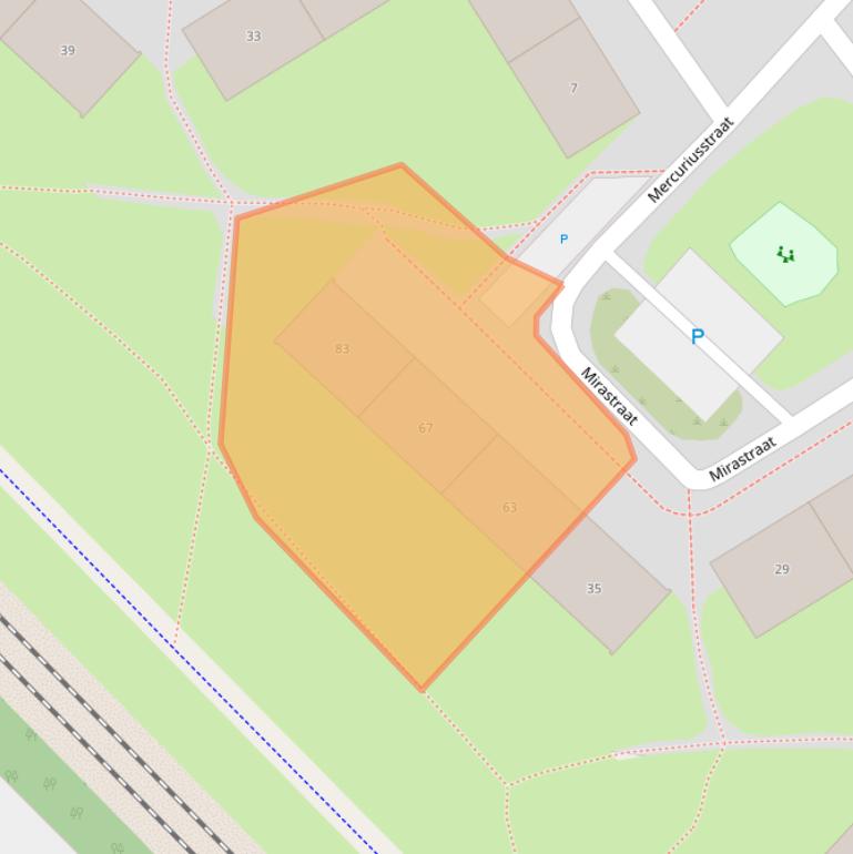 Kaart van postcodegebied 7521ZG.