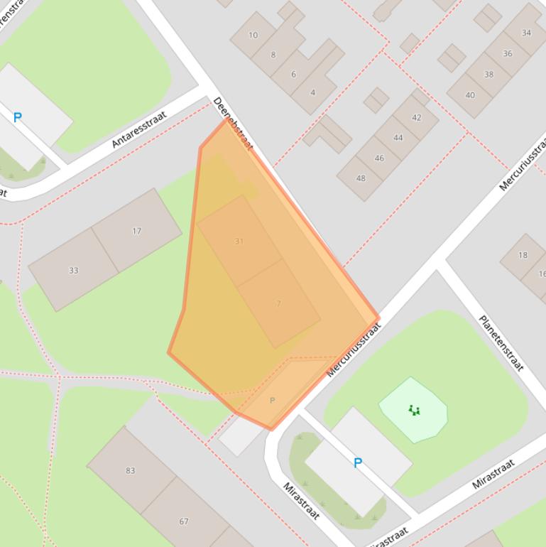 Kaart van postcodegebied 7521ZH.