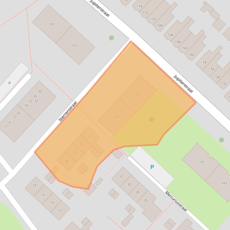 Kaart van postcodegebied 7521ZM.