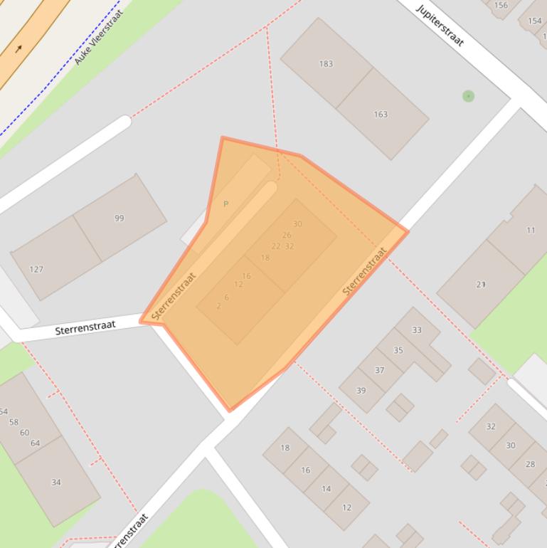 Kaart van postcodegebied 7521ZN.