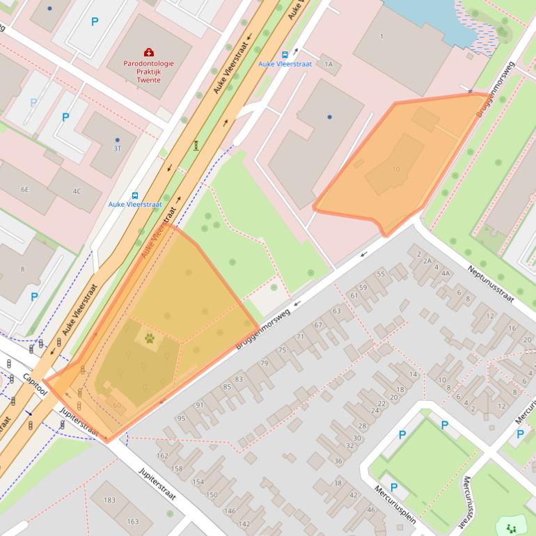 Kaart van postcodegebied 7521ZV.