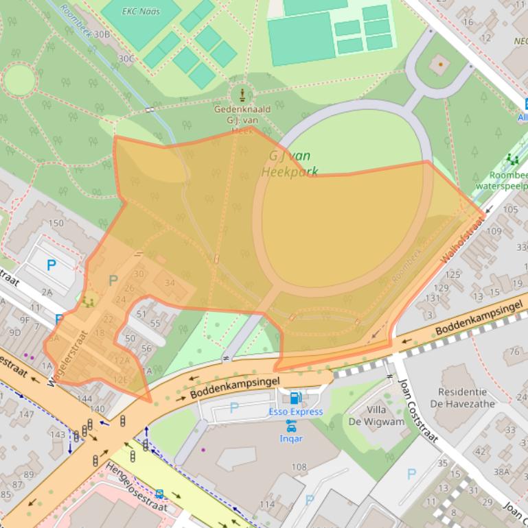 Kaart van postcodegebied 7522AA.