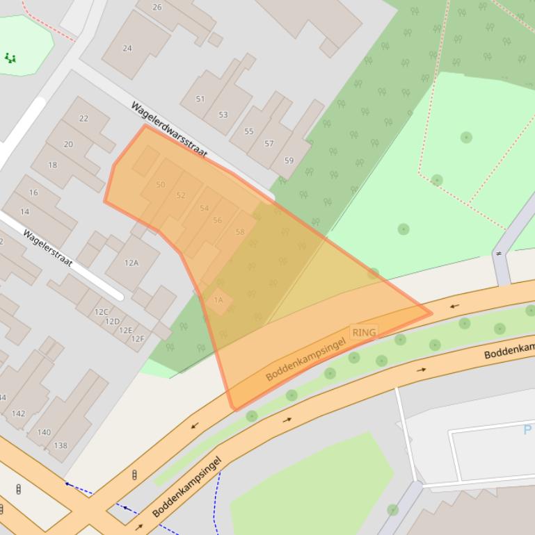 Kaart van postcodegebied 7522AC.