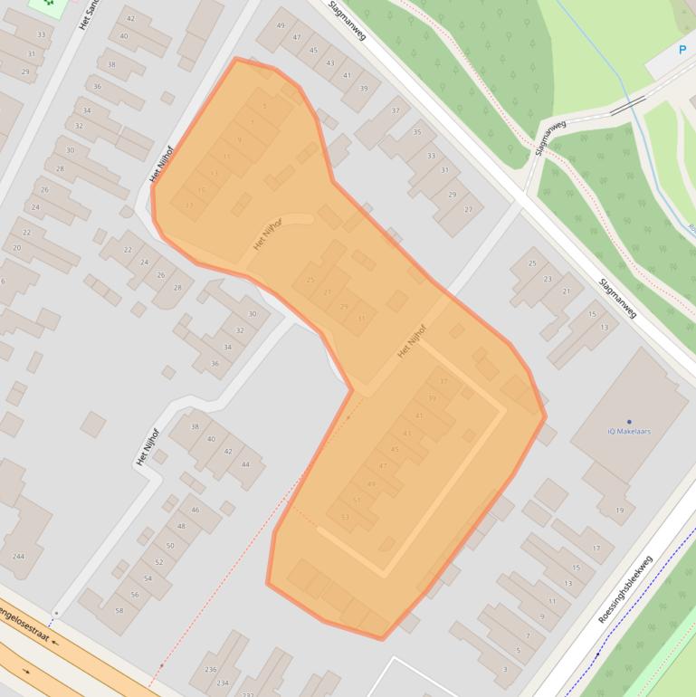 Kaart van postcodegebied 7522AD.