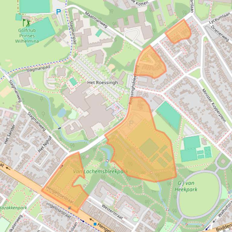 Kaart van postcodegebied 7522AJ.