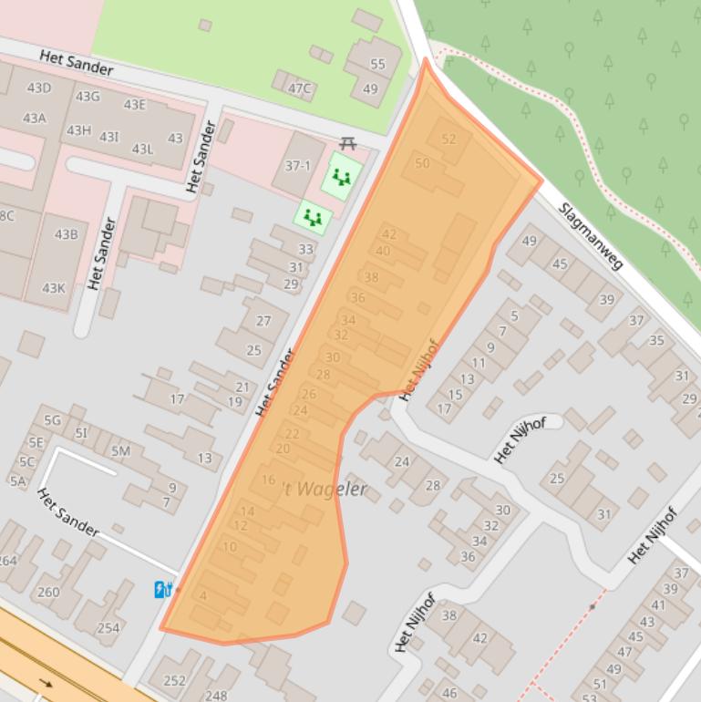 Kaart van postcodegebied 7522AM.