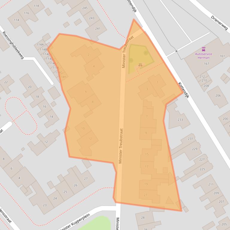 Kaart van postcodegebied 7522BA.