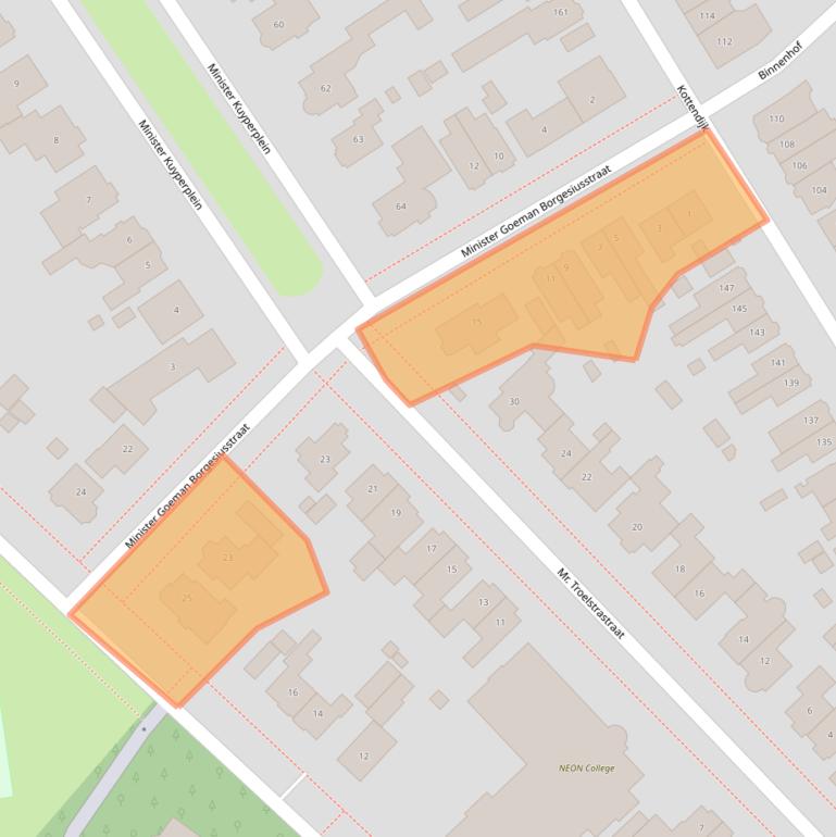 Kaart van postcodegebied 7522BB.