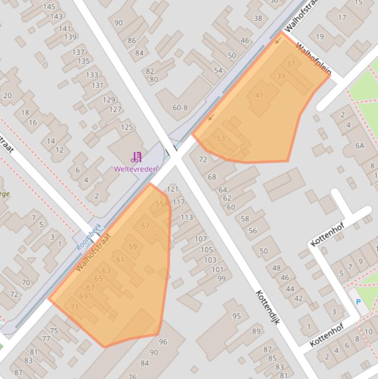 Kaart van postcodegebied 7522BH.