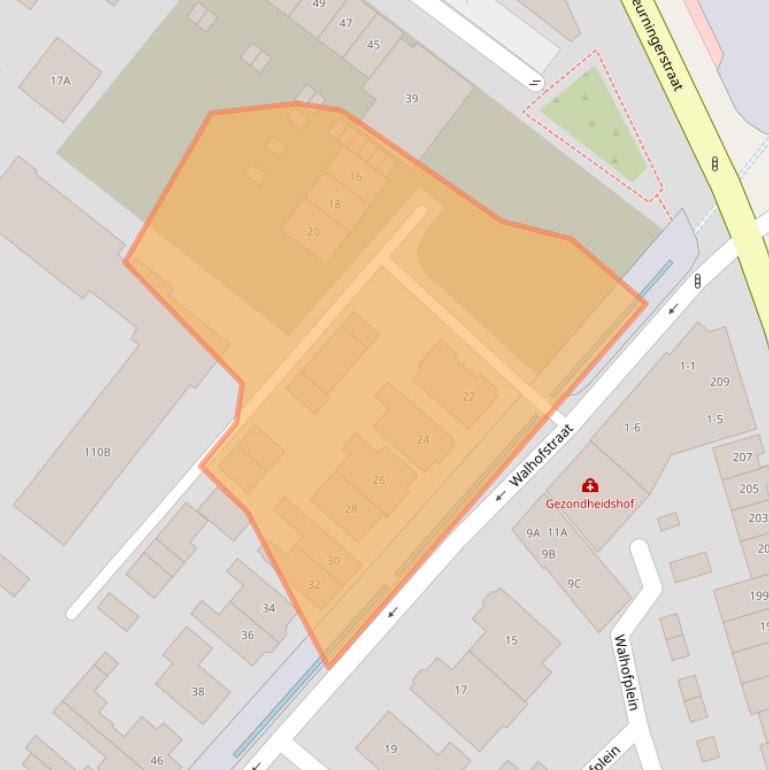 Kaart van postcodegebied 7522BL.