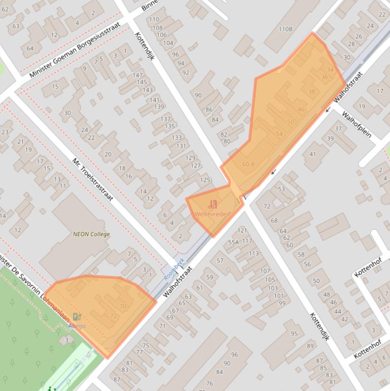 Kaart van postcodegebied 7522BM.