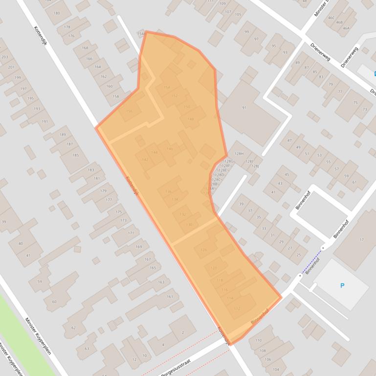 Kaart van postcodegebied 7522BW.