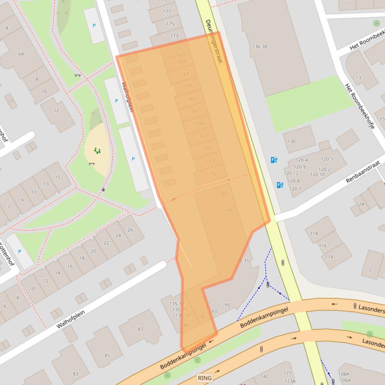 Kaart van postcodegebied 7522CA.