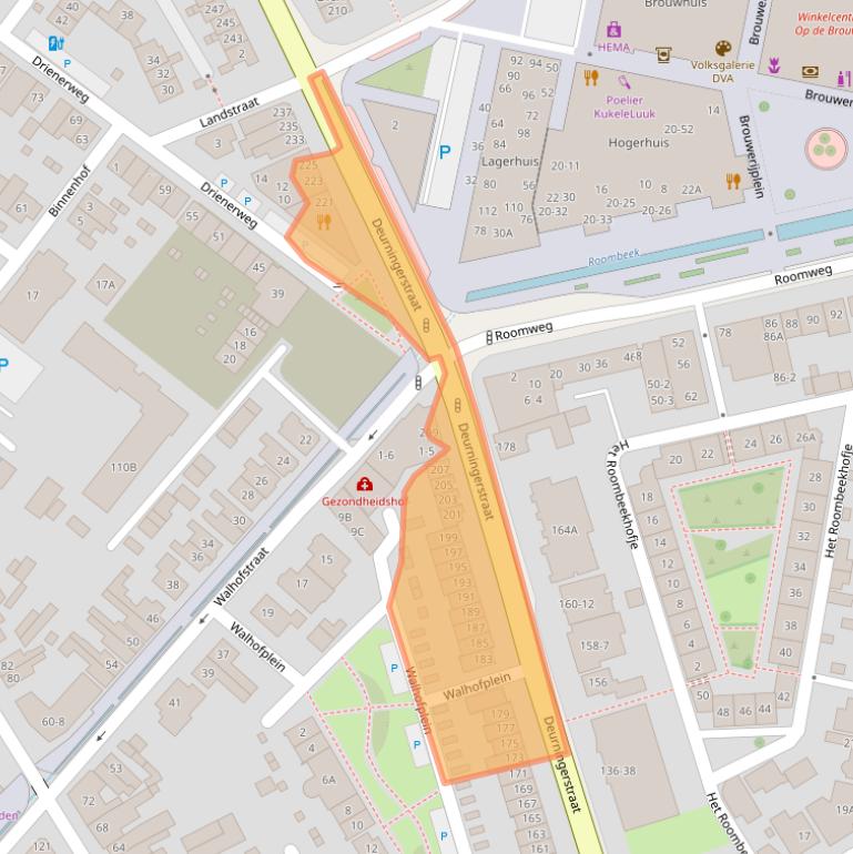 Kaart van postcodegebied 7522CB.