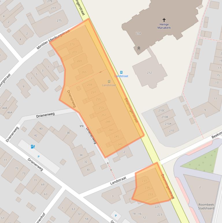 Kaart van postcodegebied 7522CC.