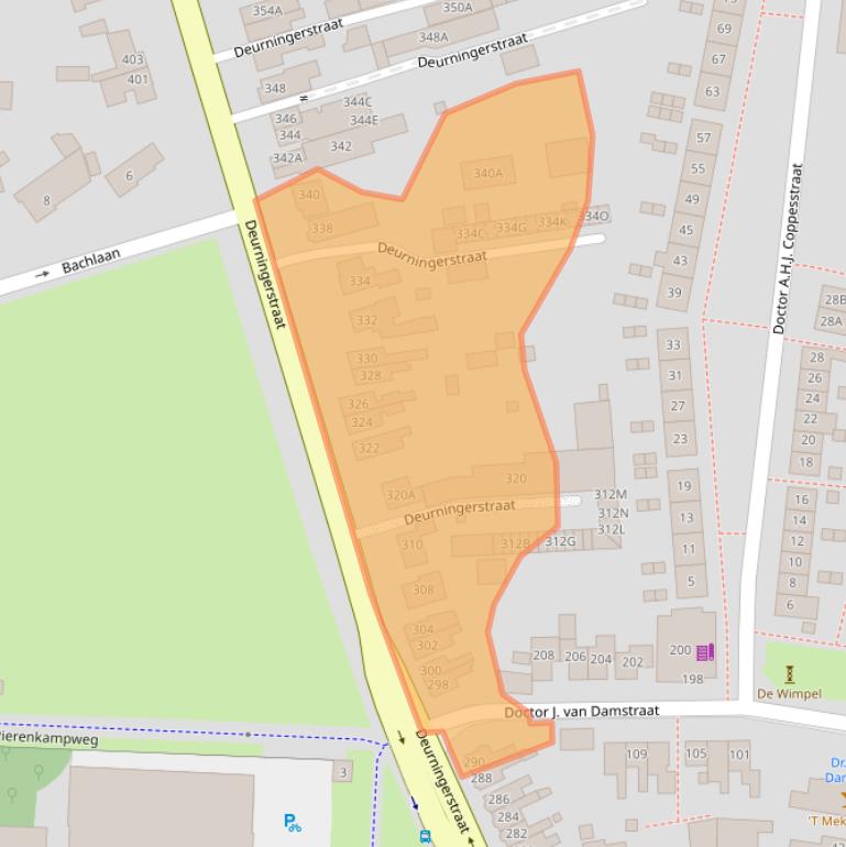 Kaart van postcodegebied 7522CN.