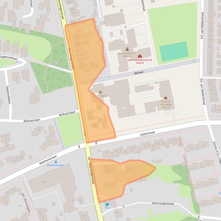 Kaart van postcodegebied 7522CR.