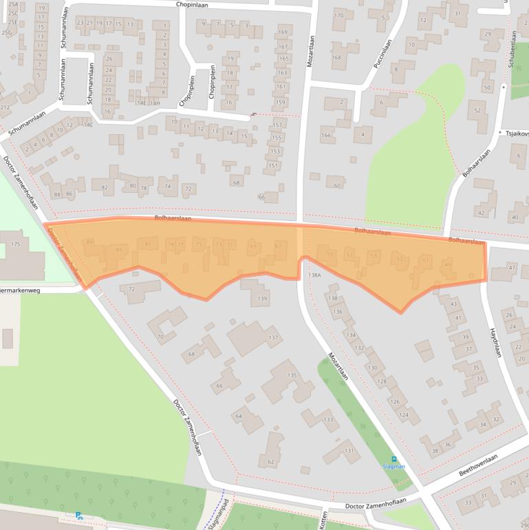 Kaart van postcodegebied 7522CV.