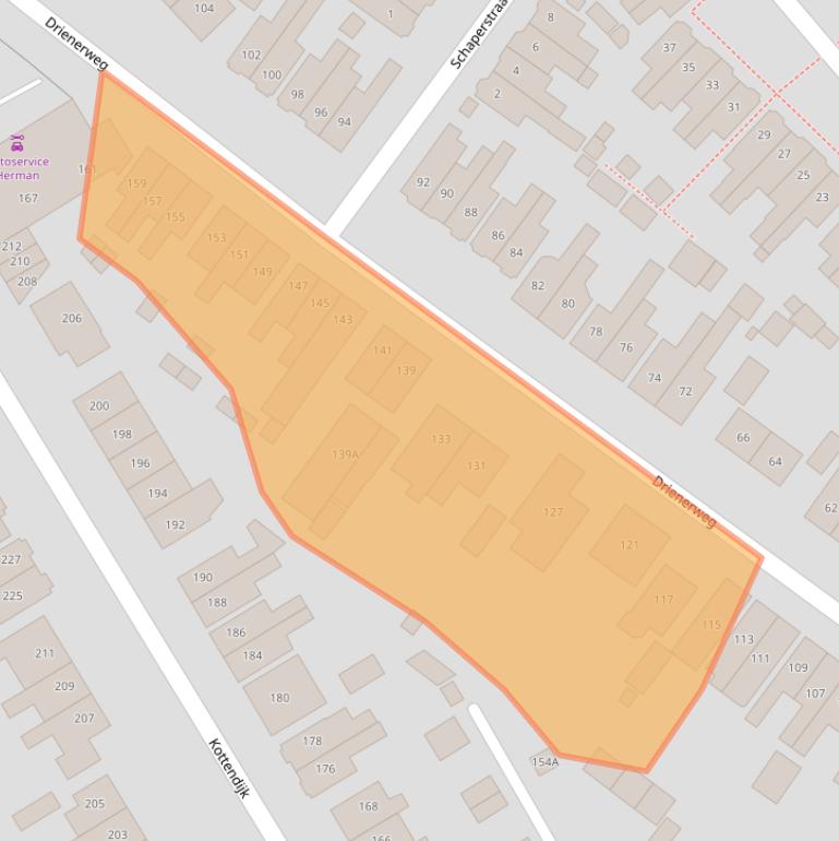 Kaart van postcodegebied 7522ET.