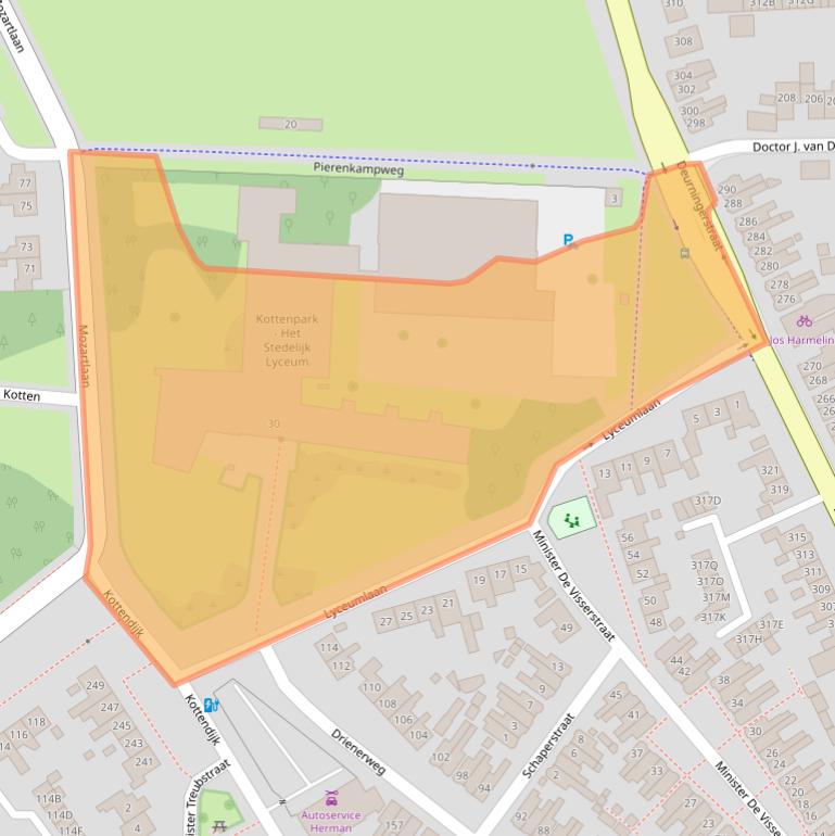 Kaart van postcodegebied 7522GK.