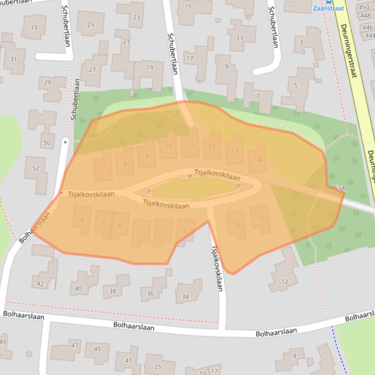 Kaart van postcodegebied 7522JW.