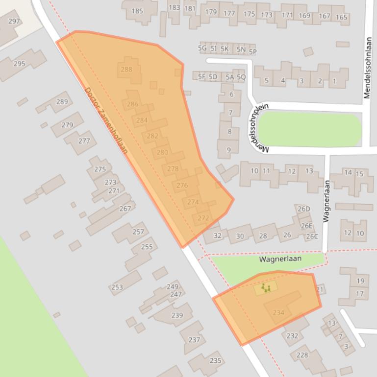Kaart van postcodegebied 7522KX.