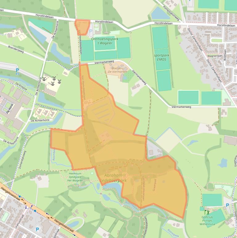 Kaart van postcodegebied 7522LB.