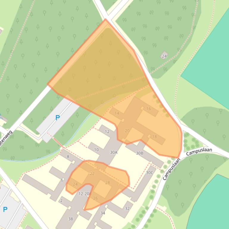 Kaart van postcodegebied 7522LH.