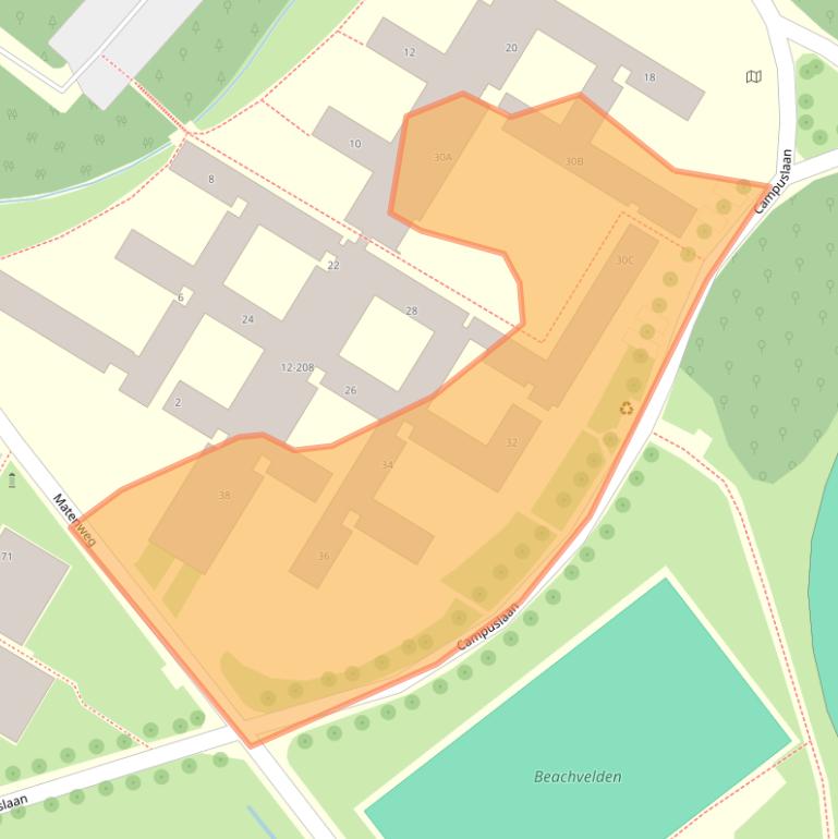 Kaart van postcodegebied 7522LK.