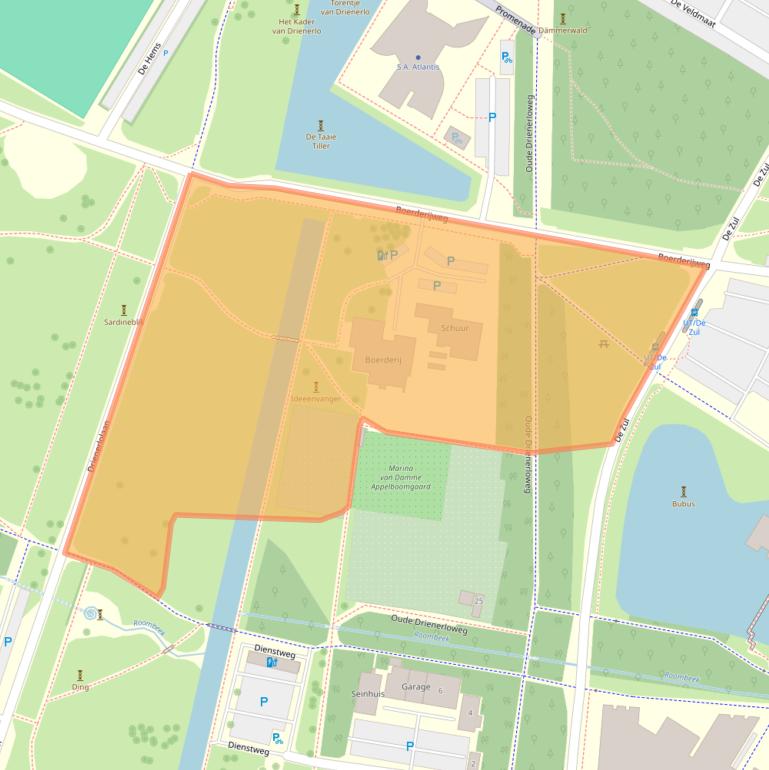 Kaart van postcodegebied 7522LP.