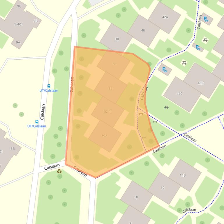 Kaart van postcodegebied 7522MD.