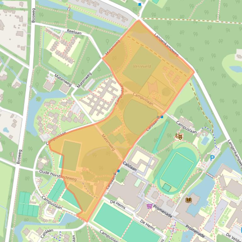 Kaart van postcodegebied 7522MJ.