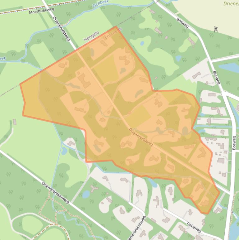 Kaart van postcodegebied 7522PE.